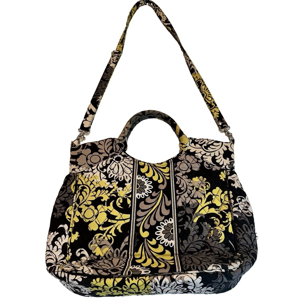 Vera Bradley Purse Bag Large Baroque Quilted Floral‎ Purse Handbag Shoulder